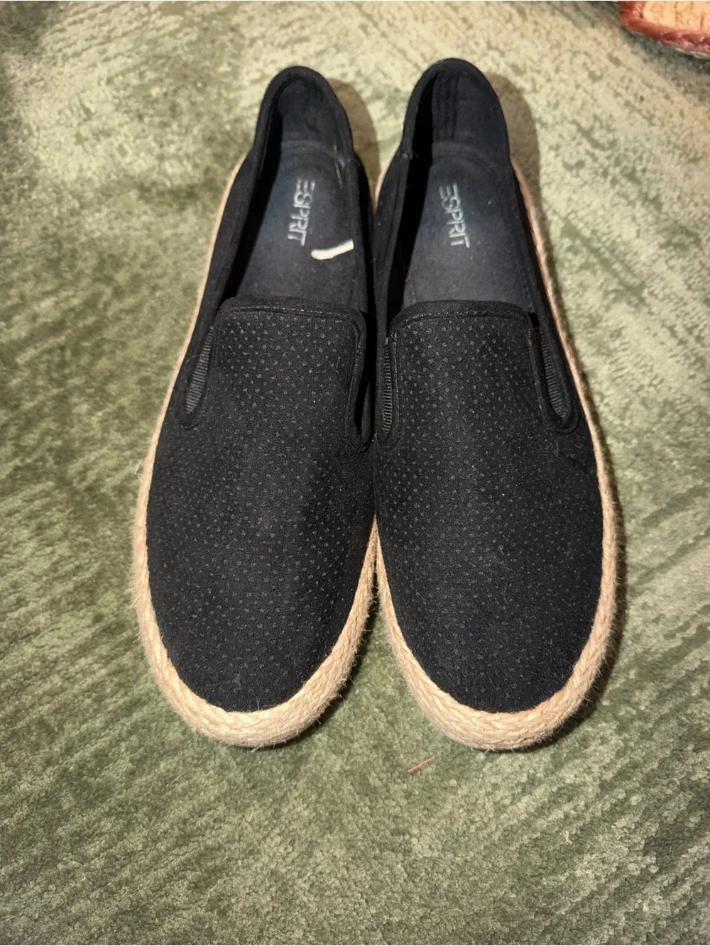 Esprit Black Slip-On Casual Sneakers